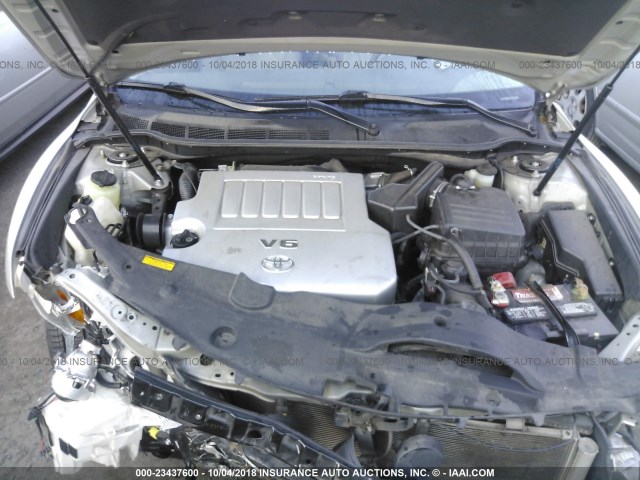 4T1BK46K07U510026 - 2007 TOYOTA CAMRY NEW GENERAT LE/XLE/SE SILVER photo 10