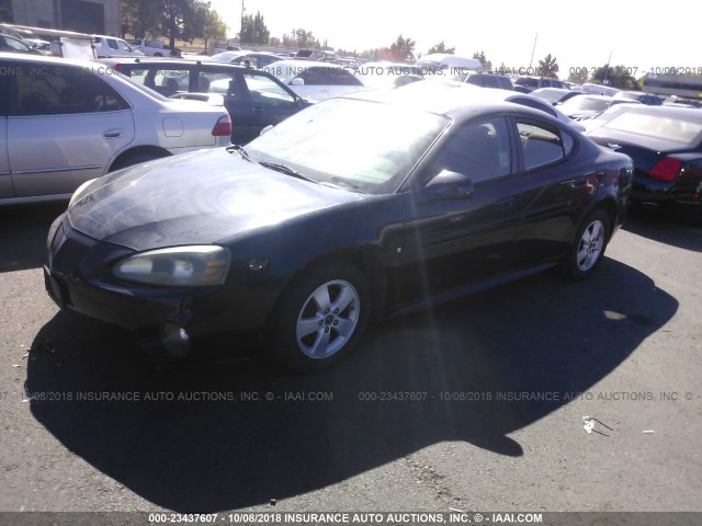 2G2WP552961277289 - 2006 PONTIAC GRAND PRIX BLACK photo 2