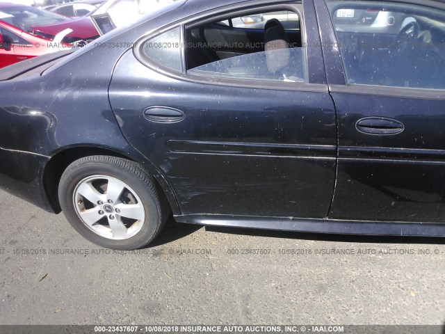 2G2WP552961277289 - 2006 PONTIAC GRAND PRIX BLACK photo 6