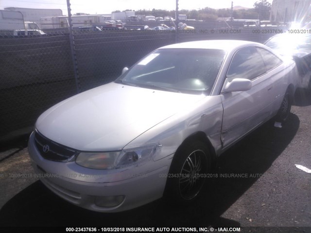 2T1CF22P71C442850 - 2001 TOYOTA CAMRY SOLARA SE/SLE Gümüş foto 2