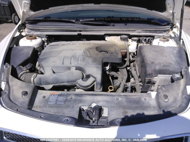 1G1ZC5E15BF279256 - 2011 CHEVROLET MALIBU 1LT WHITE photo 10