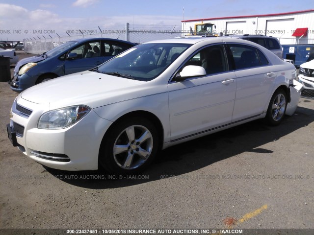 1G1ZC5E15BF279256 - 2011 CHEVROLET MALIBU 1LT WHITE photo 2