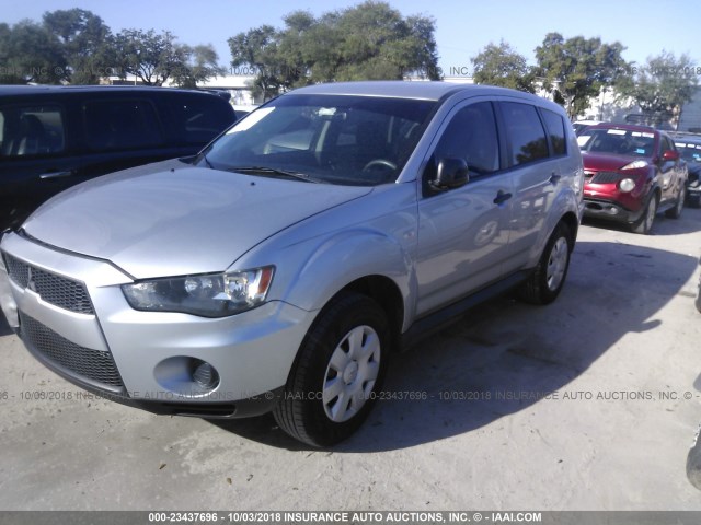 JA4AS2AW4AZ003990 - 2010 MITSUBISHI OUTLANDER ES 灰色 照片 2