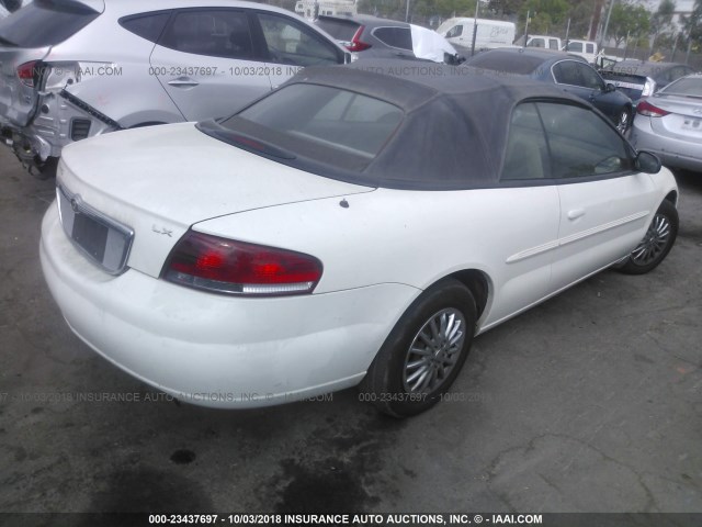 1C3EL45X73N515020 - 2003 CHRYSLER SEBRING LX WHITE photo 4