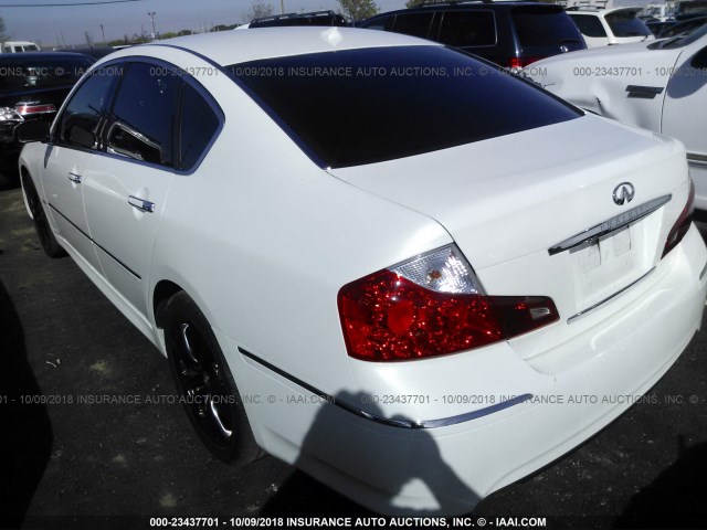 JNKBY01EX8M500715 - 2008 INFINITI M45 SPORT WHITE photo 3