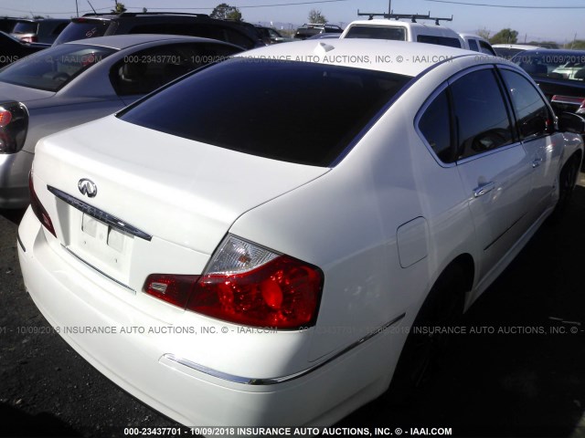 JNKBY01EX8M500715 - 2008 INFINITI M45 SPORT WHITE photo 4