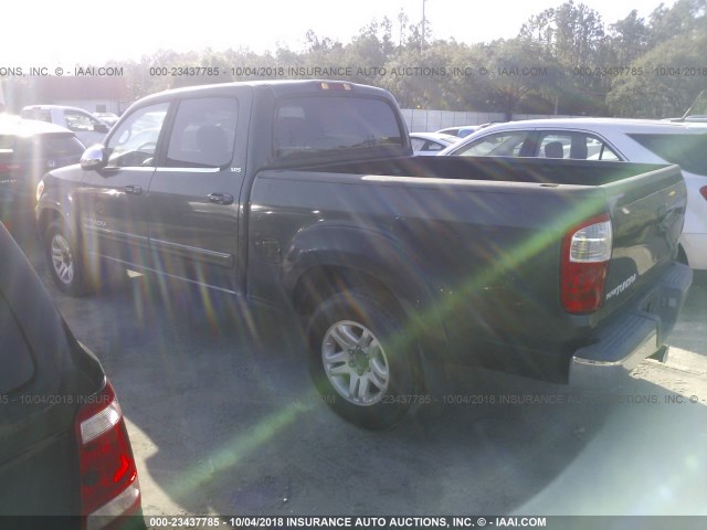 5TBET34115S469869 - 2005 TOYOTA TUNDRA DOUBLE CAB SR5 GREEN photo 3