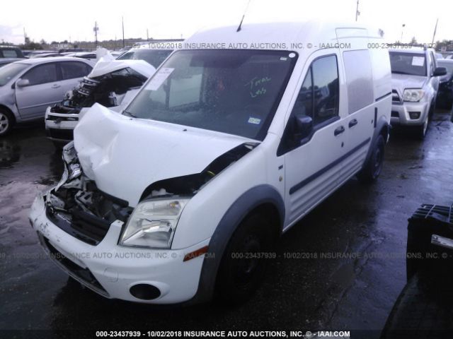 NM0LS6BN5DT175218 - 2013 FORD TRANSIT CONNECT XLT WHITE photo 2