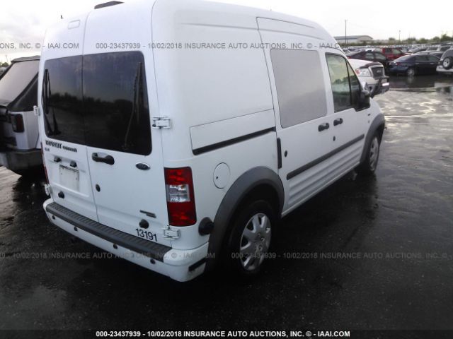 NM0LS6BN5DT175218 - 2013 FORD TRANSIT CONNECT XLT WHITE photo 4