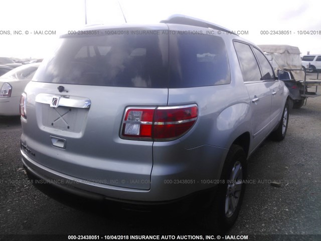 5GZER23D09J100546 - 2009 SATURN OUTLOOK XR ვერცხლისფერი ფოტო 4