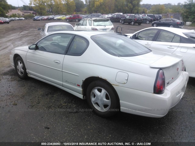 2G1WX12K839297130 - 2003 CHEVROLET MONTE CARLO SS თეთრი ფოტო 3