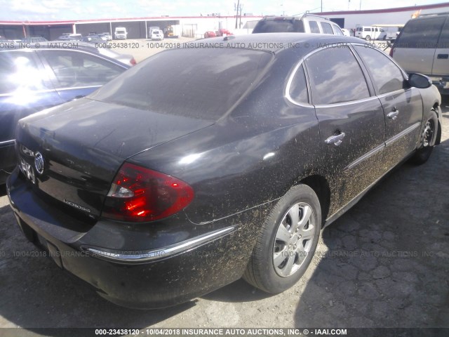 2G4WC582881136179 - 2008 BUICK LACROSSE CX BLACK photo 4