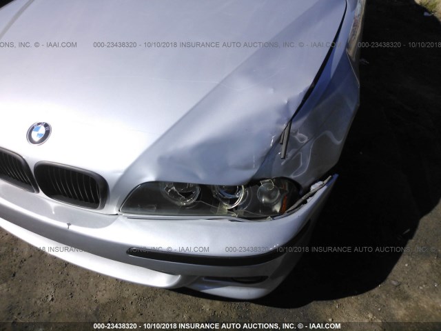 WBADT63432CH96514 - 2002 BMW 530 I AUTOMATIC SILVER photo 6