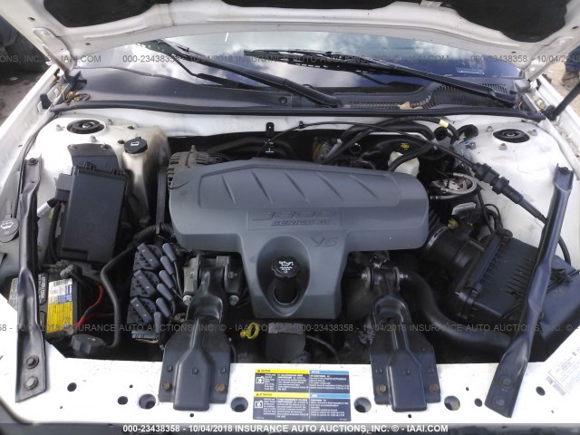 2G2WP552661282756 - 2006 PONTIAC GRAND PRIX თეთრი ფოტო 10