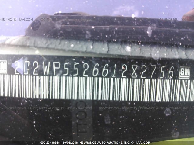 2G2WP552661282756 - 2006 PONTIAC GRAND PRIX თეთრი ფოტო 9