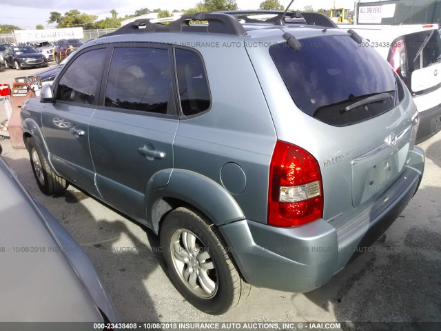 KM8JN72D36U293209 - 2006 HYUNDAI TUCSON Light Blue photo 3