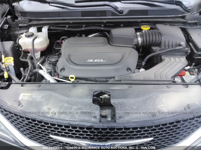 2C4RC1BG3JR102205 - 2018 CHRYSLER PACIFICA TOURING L GRAY photo 10