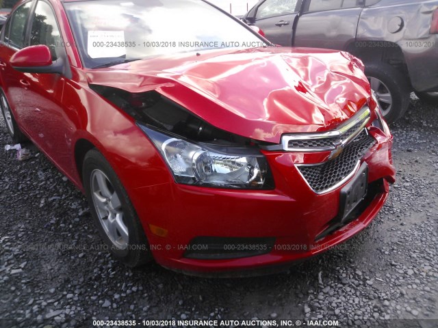 1G1PC5SB0E7478167 - 2014 CHEVROLET CRUZE LT RED photo 6