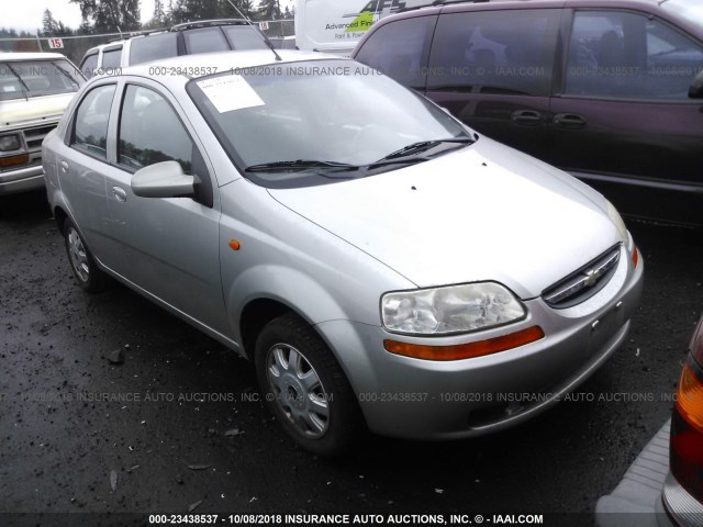 KL1TJ52684B261743 - 2004 CHEVROLET AVEO LS SILVER photo 1