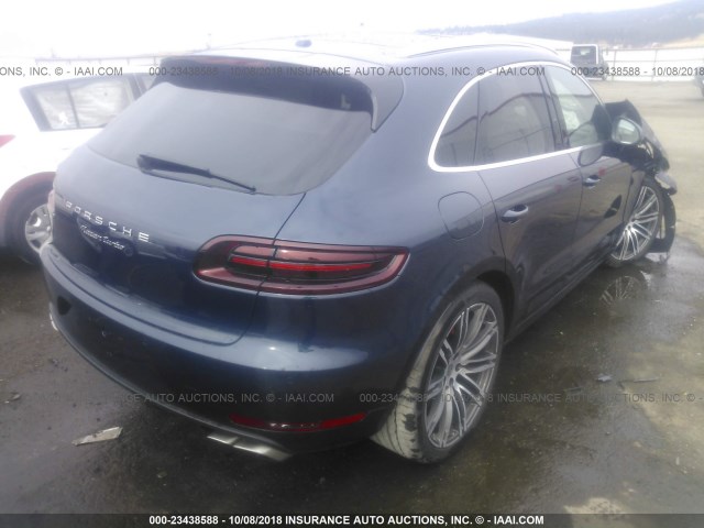 WP1AF2A58GLB95295 - 2016 PORSCHE MACAN TURBO BLUE photo 4