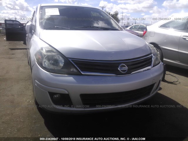 3N1BC1CP6BL425195 - 2011 NISSAN VERSA S/SL GRAY photo 6