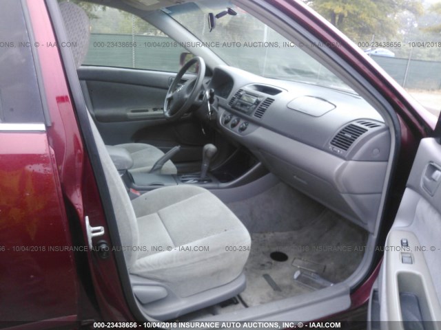 4T1BE32KX3U260084 - 2003 TOYOTA CAMRY LE/XLE/SE Bordo foto 5