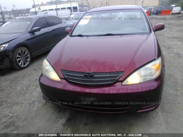 4T1BE32KX3U260084 - 2003 TOYOTA CAMRY LE/XLE/SE Bordo foto 6