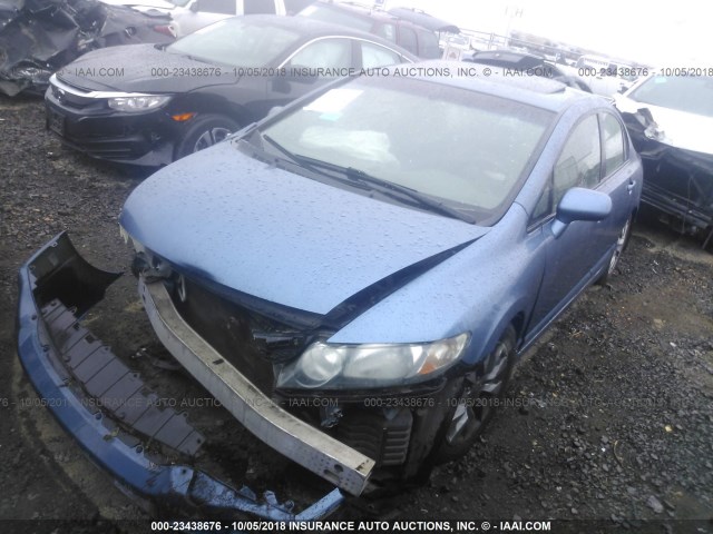 19XFA16919E008387 - 2009 HONDA CIVIC EXL ლურჯი ფოტო 2