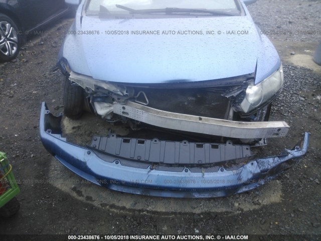 19XFA16919E008387 - 2009 HONDA CIVIC EXL ლურჯი ფოტო 6