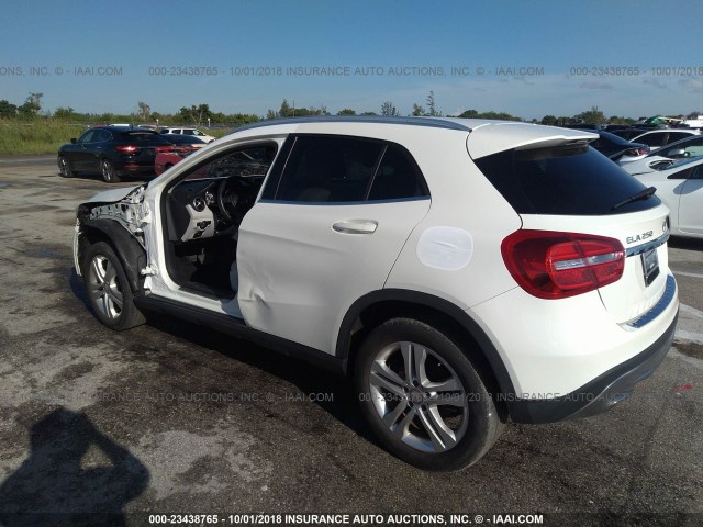 WDCTG4GB4FJ083971 - 2015 MERCEDES-BENZ GLA 250 4MATIC WHITE photo 3