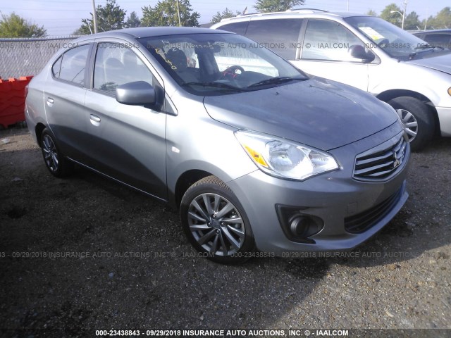 ML32F3FJ8JHF00442 - 2018 MITSUBISHI MIRAGE G4 ES Сұр фото 1