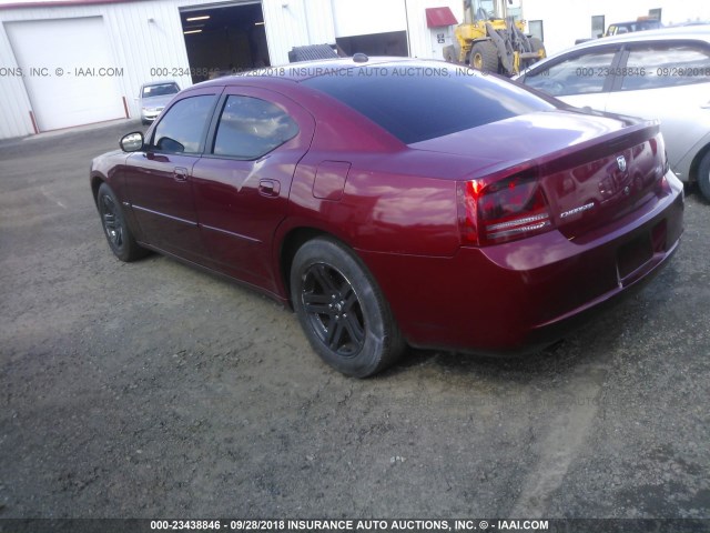 2B3KA53H46H173448 - 2006 DODGE CHARGER R/T RED photo 3