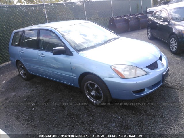 JA3AD29F34U036256 - 2004 MITSUBISHI LANCER LS BLUE photo 1