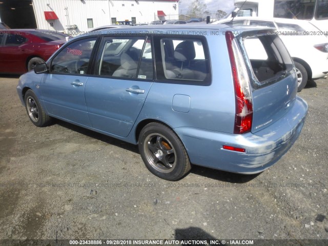 JA3AD29F34U036256 - 2004 MITSUBISHI LANCER LS BLUE photo 3