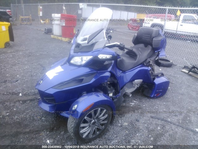 2BXNBBC14DV002482 - 2013 CAN-AM SPYDER ROADSTER RT/RTS/RT LIMITED BLUE photo 2