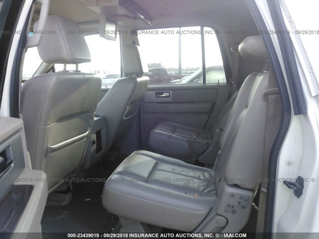 1FMFK20568LA12591 - 2008 FORD EXPEDITION EL LIMITED WHITE photo 8