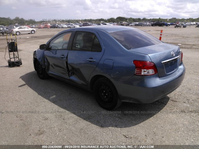 JTDBT4K39CL025867 - 2012 TOYOTA YARIS BLUE photo 3