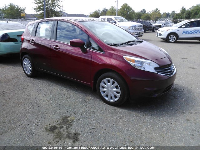 3N1CE2CPXFL438445 - 2015 NISSAN VERSA NOTE S/S PLUS/SV/SL/SR RED photo 1