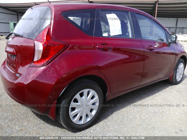 3N1CE2CPXFL438445 - 2015 NISSAN VERSA NOTE S/S PLUS/SV/SL/SR RED photo 6