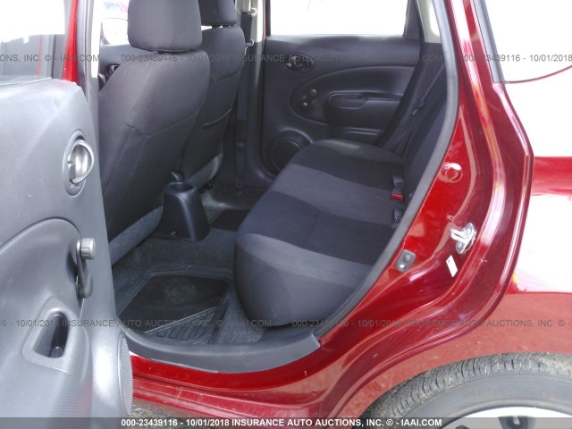 3N1CE2CPXFL438445 - 2015 NISSAN VERSA NOTE S/S PLUS/SV/SL/SR RED photo 8