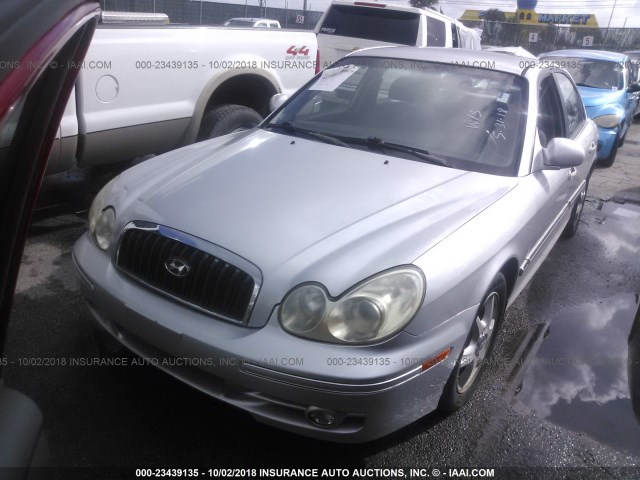 KMHWF35H35A147287 - 2005 HYUNDAI SONATA GLS/LX SILVER photo 2