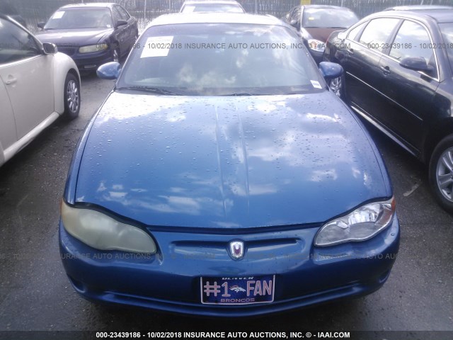 2G1WW12E459144874 - 2005 CHEVROLET MONTE CARLO LS BLUE photo 6