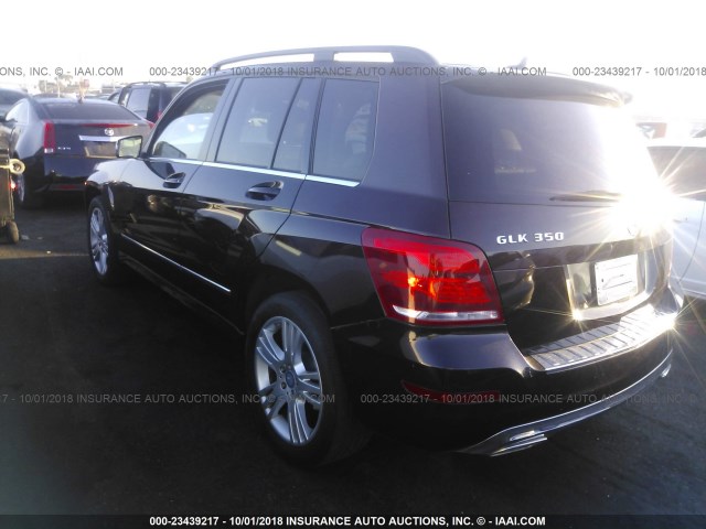 WDCGG8JBXDF895860 - 2013 MERCEDES-BENZ GLK 350 4MATIC BURGUNDY photo 3