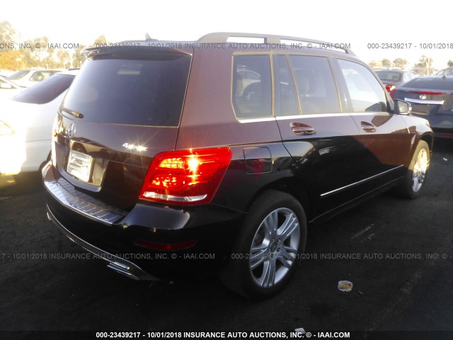 WDCGG8JBXDF895860 - 2013 MERCEDES-BENZ GLK 350 4MATIC BURGUNDY photo 4