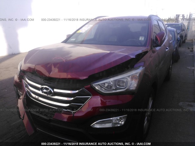 5XYZU3LA1DG044252 - 2013 HYUNDAI SANTA FE SPORT  RED photo 2