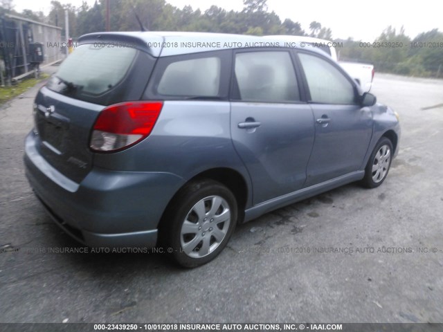 2T1LR32E84C267282 - 2004 TOYOTA COROLLA MATRIX XR BLUE photo 4