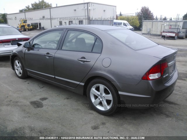 19XFA1F63BE037501 - 2011 HONDA CIVIC LX-S GRAY photo 3