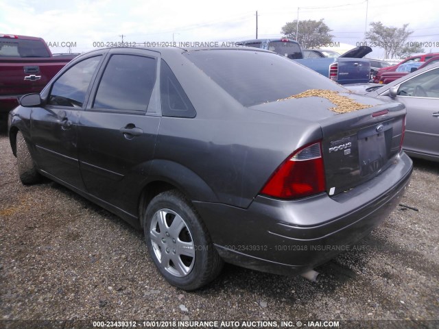 1FAFP34N77W297388 - 2007 FORD FOCUS ZX4/S/SE/SES GRAY photo 3