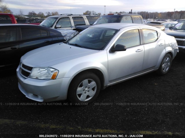 1B3LC46B39N502636 - 2009 DODGE AVENGER SE/SXT SILVER photo 2