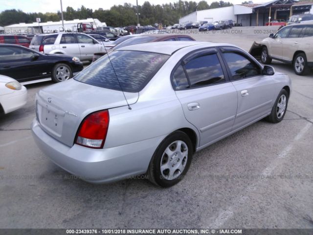 KMHDN45D33U630934 - 2003 HYUNDAI ELANTRA GLS/GT SILVER photo 4